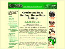Tablet Screenshot of horseracingbets.co.uk